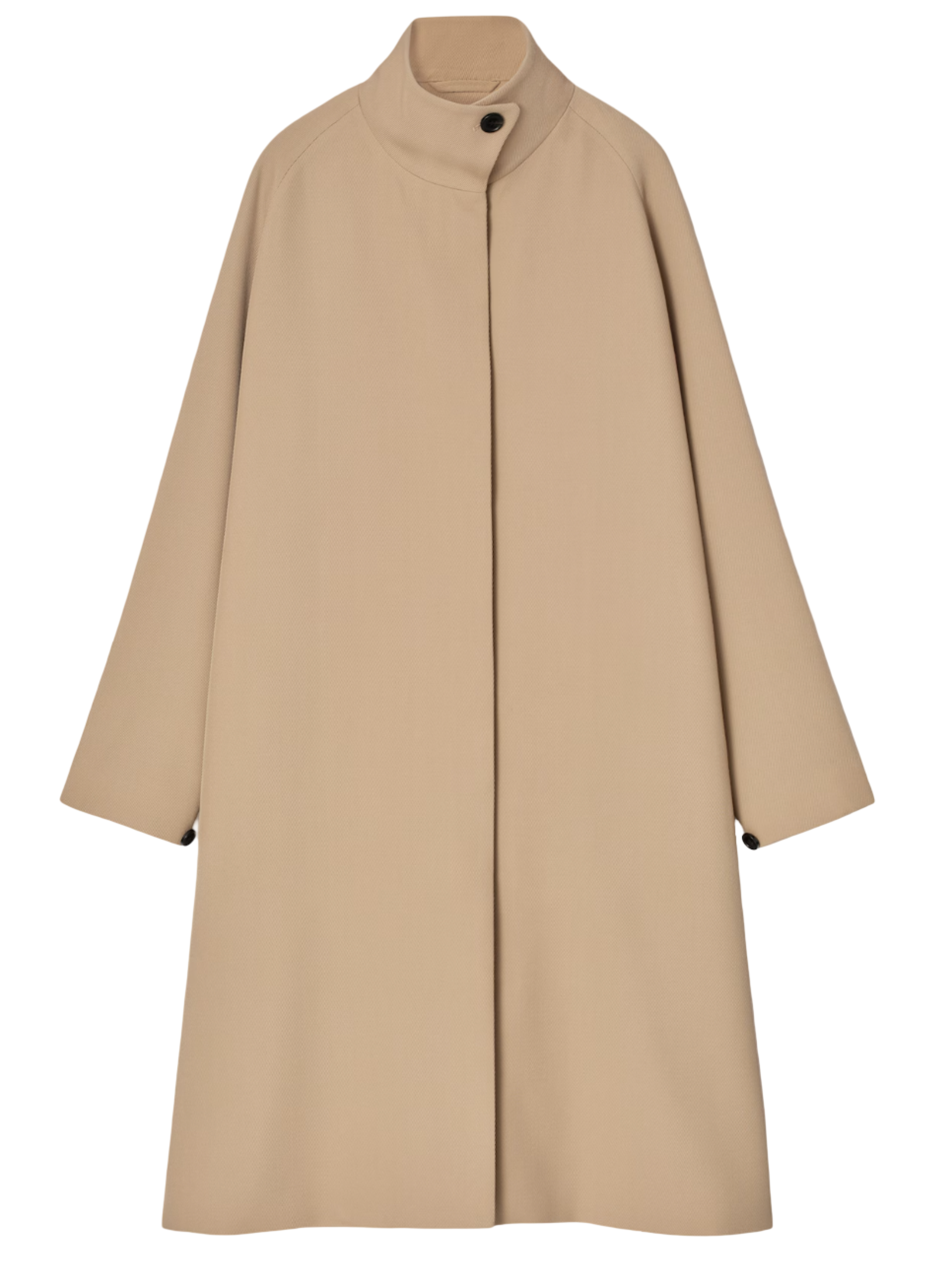 Trapeze Wool-Blend Coat