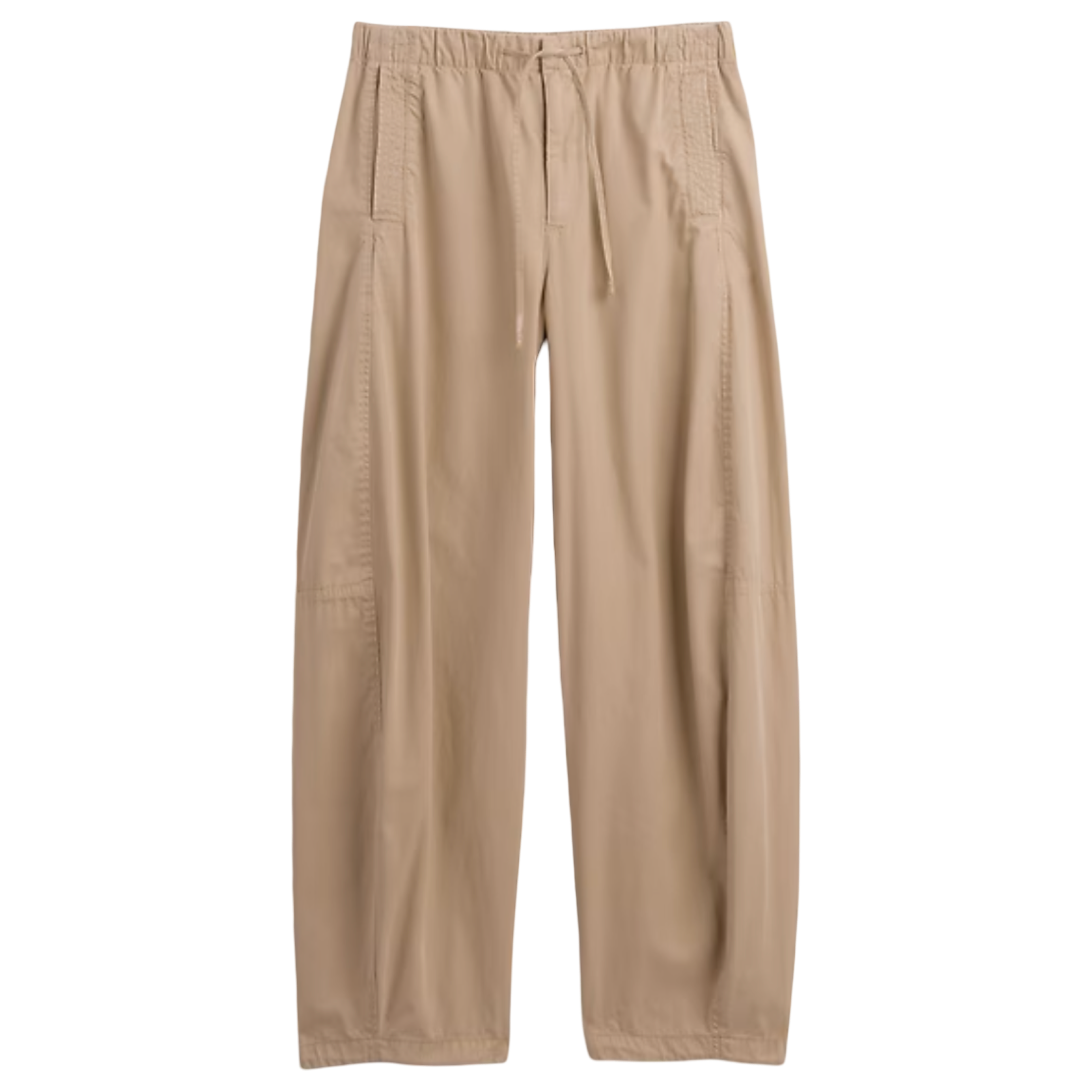 Mid Rise Barrel Parachute Pants