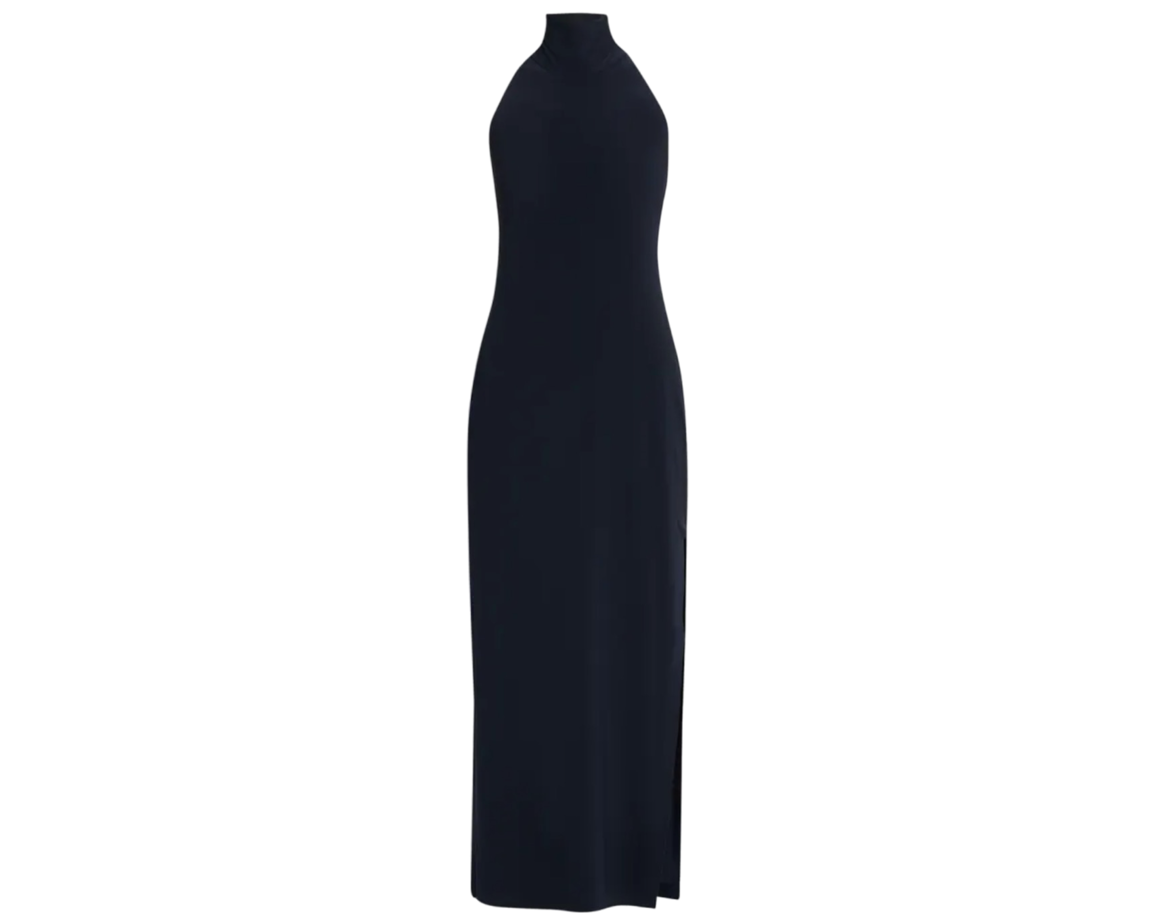 Halter Turtle Side Slit Gown