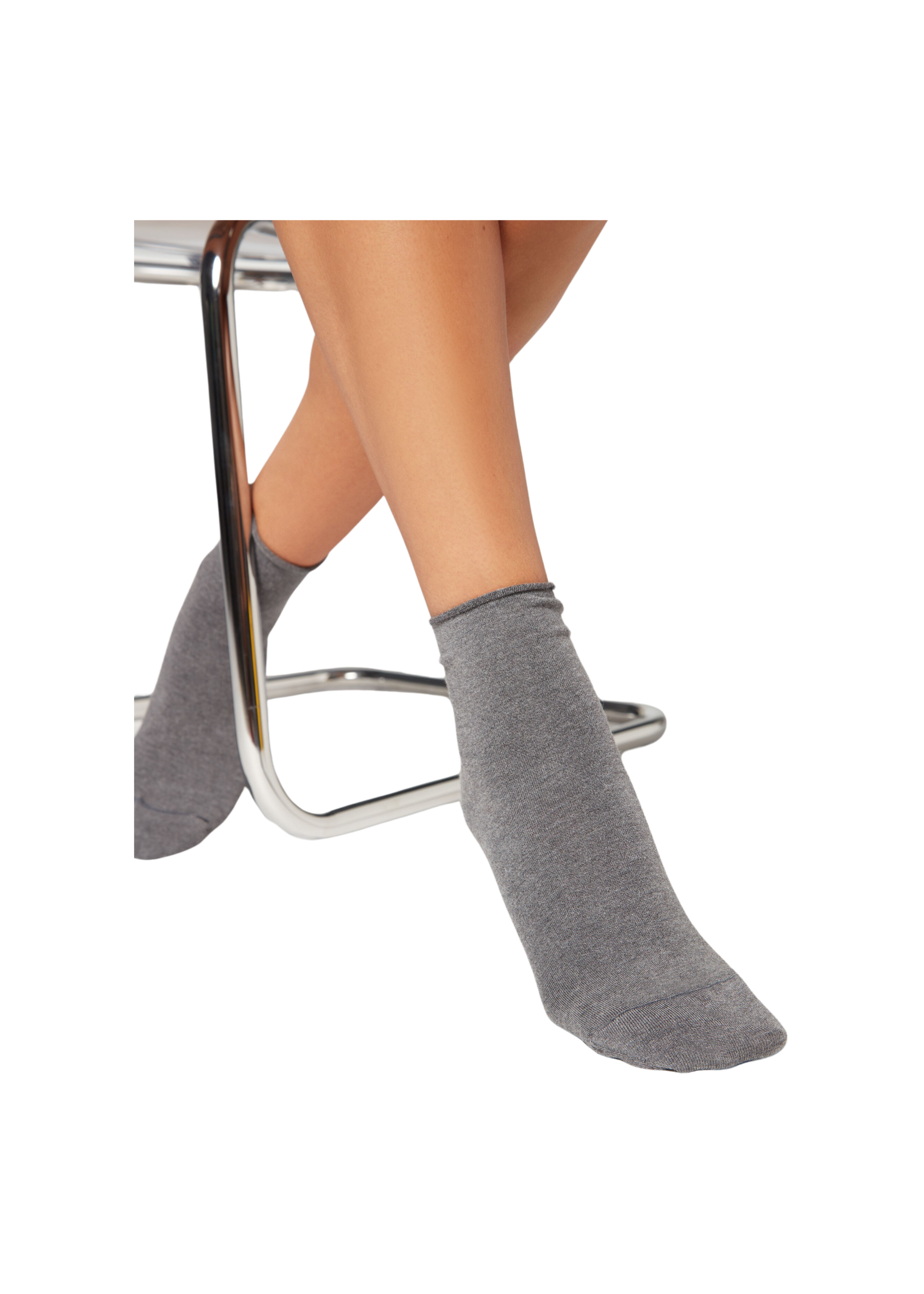 Cuffless Cashmere Short Socks