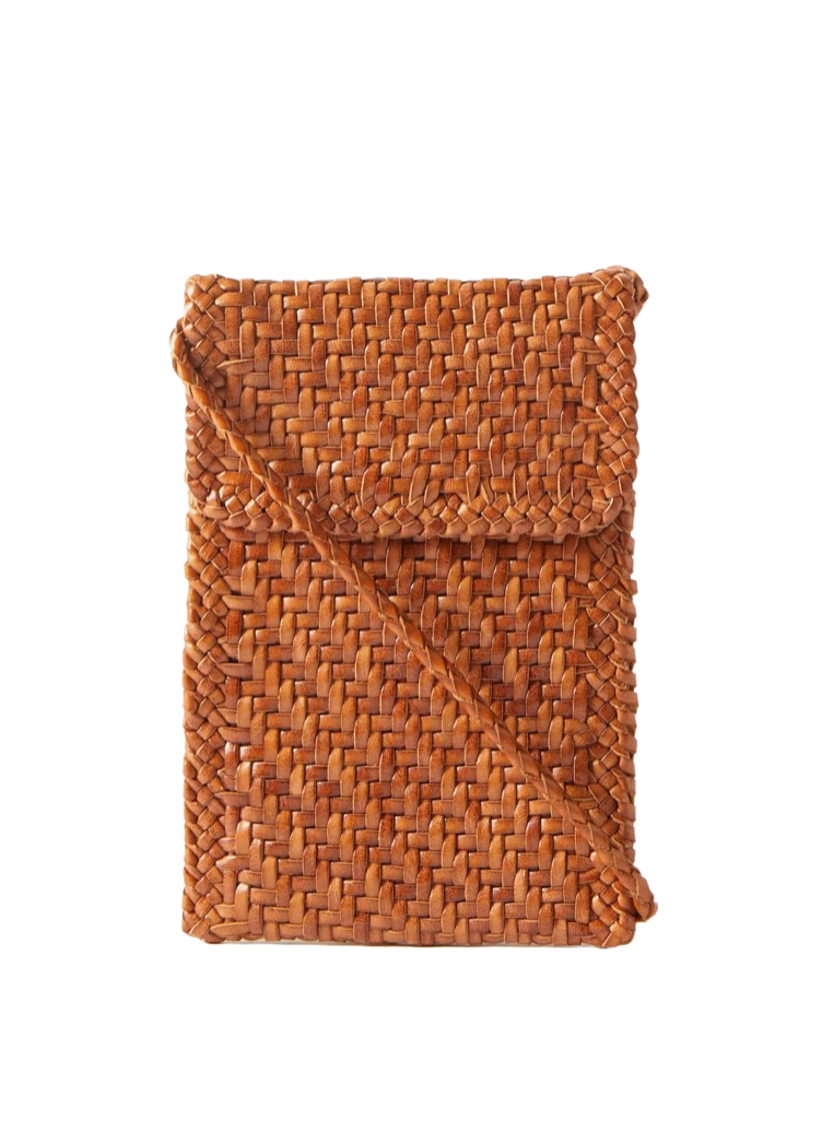 Phone Pochette Woven-leather Cross-body Bag