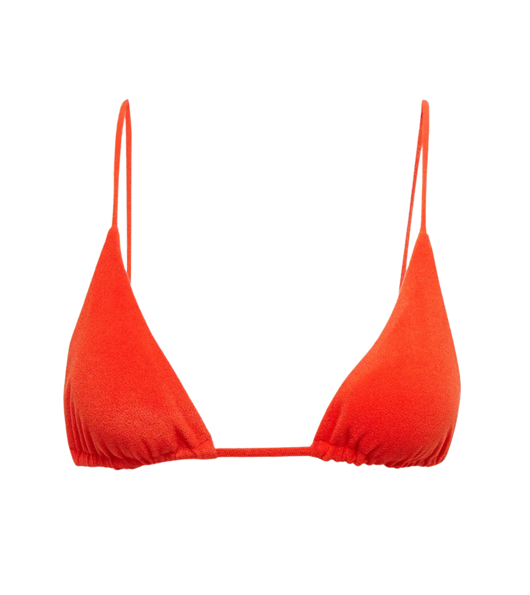 Via Triangle Terry Bikini Top