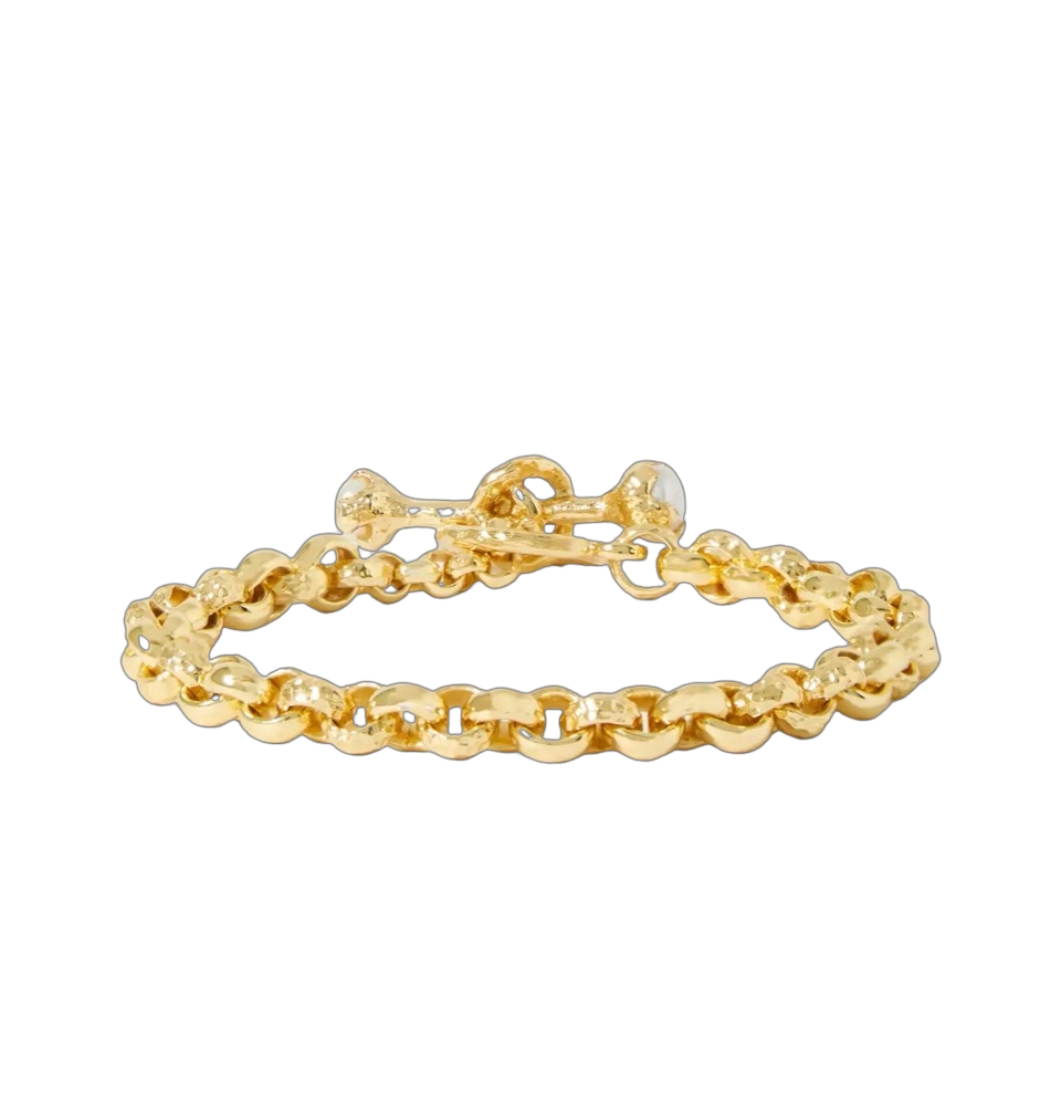 Gold-plated Pearl Bracelet