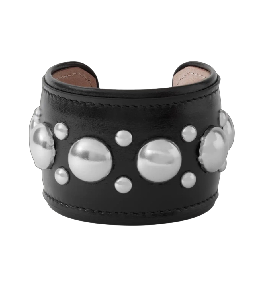 Studded Leather Cuff