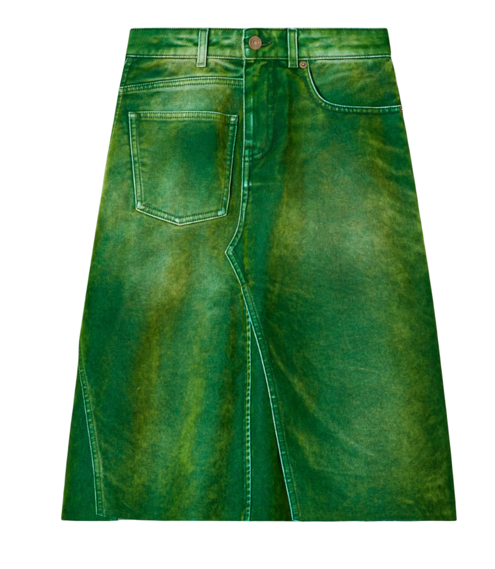Deconstructed Denim Skirt