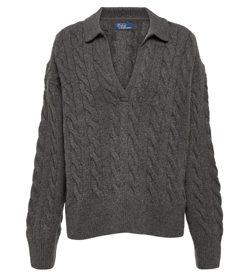 Cable-knit Wool and Cashmere Sweater