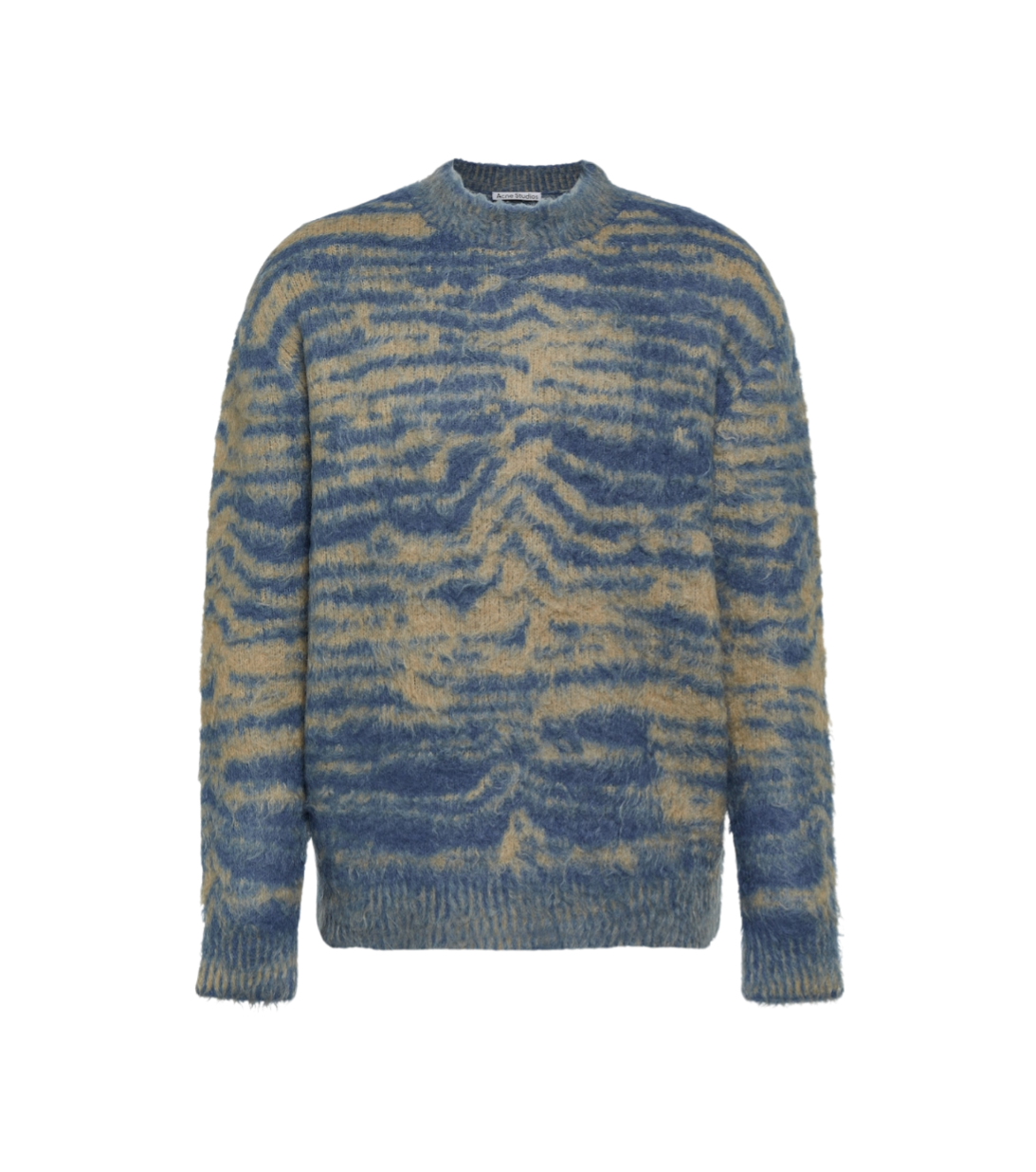 Jacquard wool blend sweater