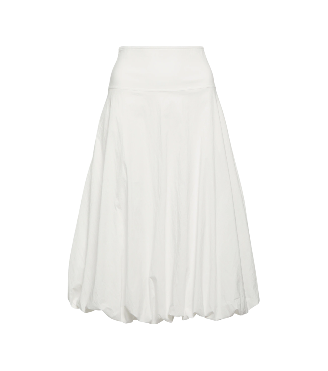 Withe cotton-Blend Skirt