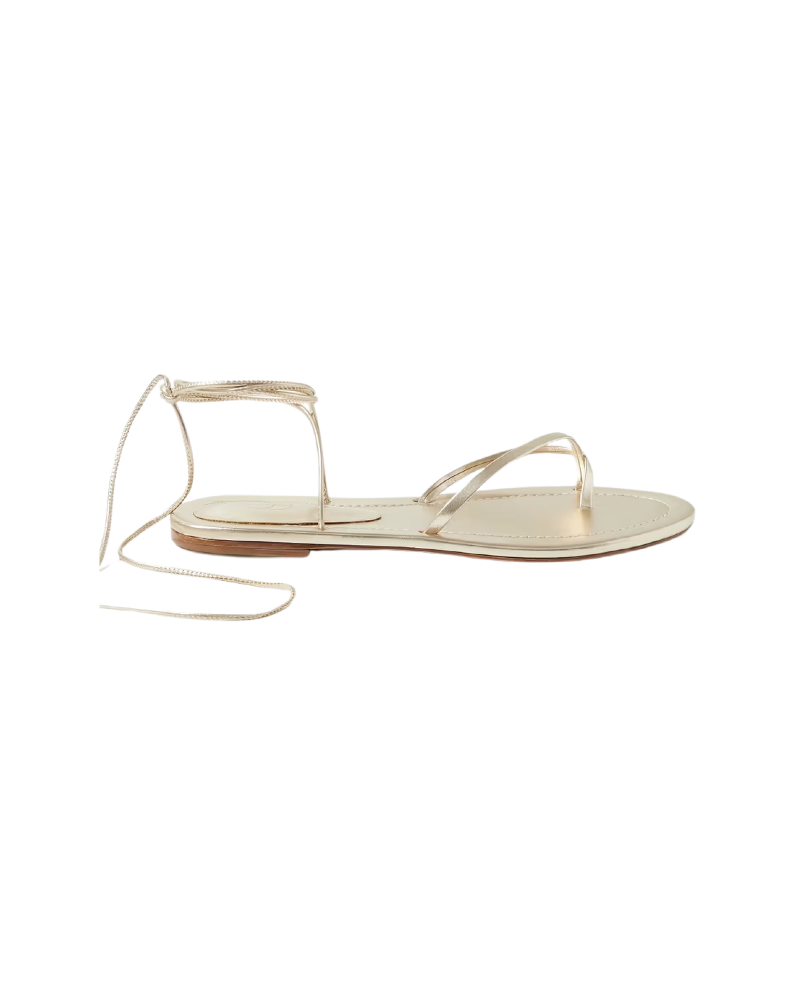 Metallic Leather Sandals