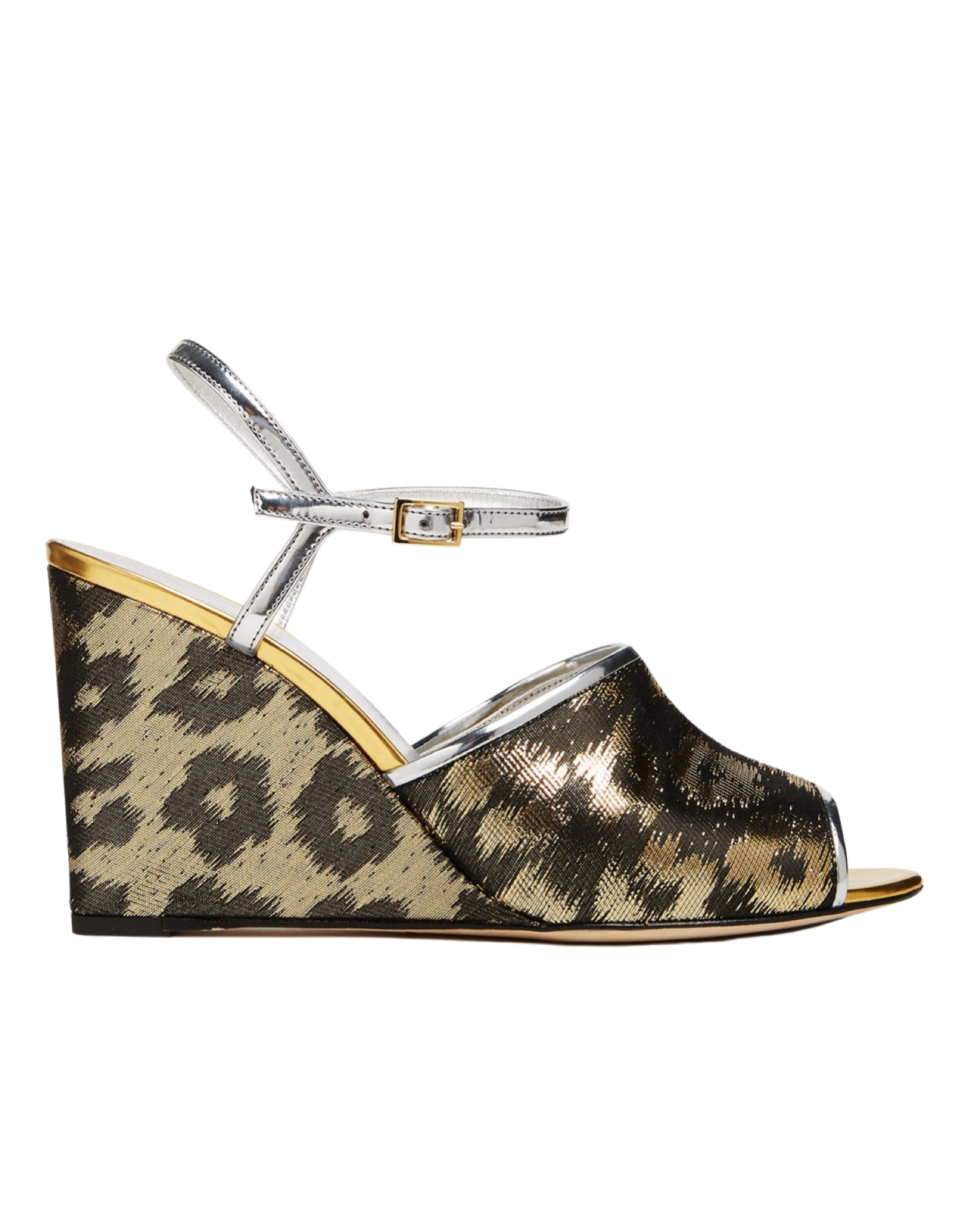Open Wedge Leopard Chine' in Jacquard