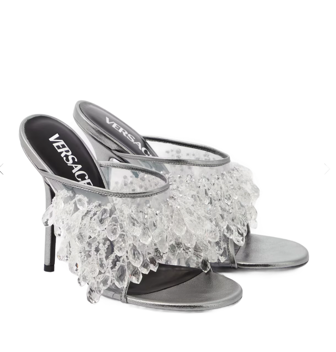 Embellished PVC Mules