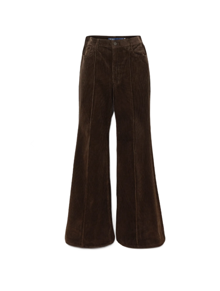 Cotton-corduroy Flared Pants