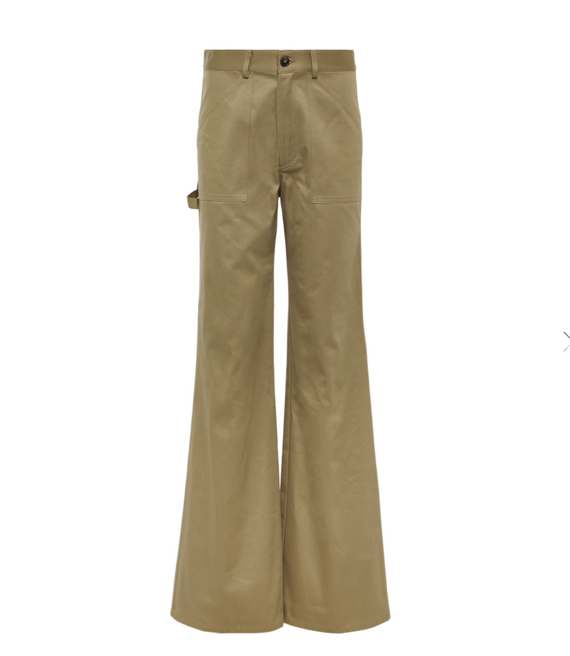 Quentin High-rise Cotton Flared Pants