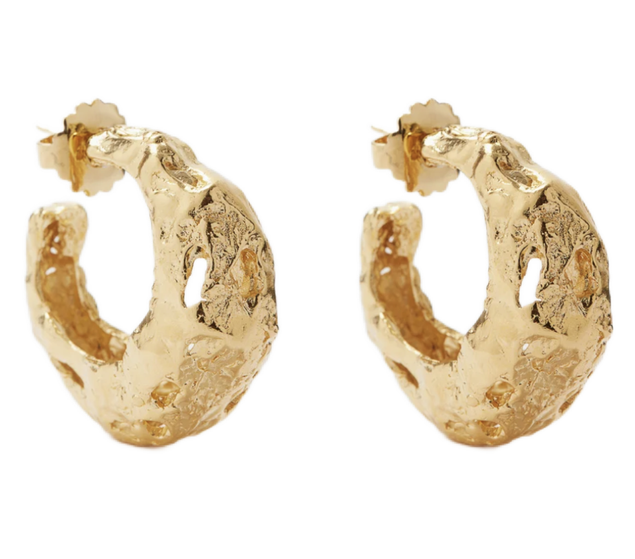 Galia 18kt Gold-plated Hoop Earrings