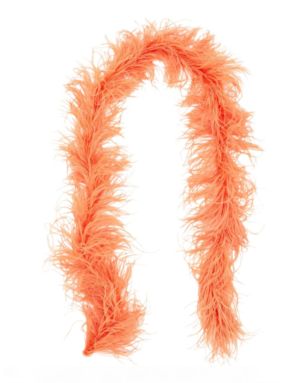 Boa Feather-detailing Scarf