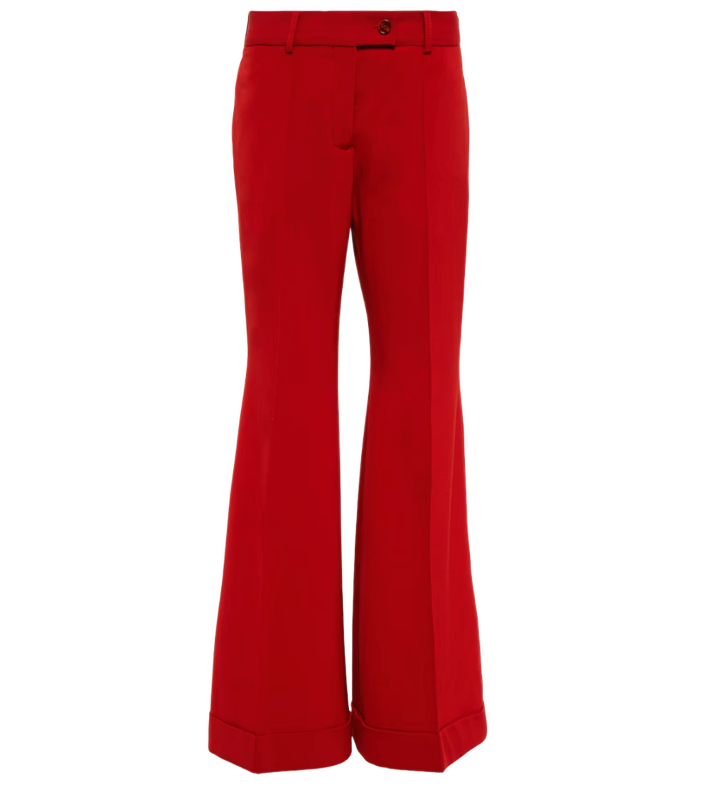 Flared Low-rise Pants