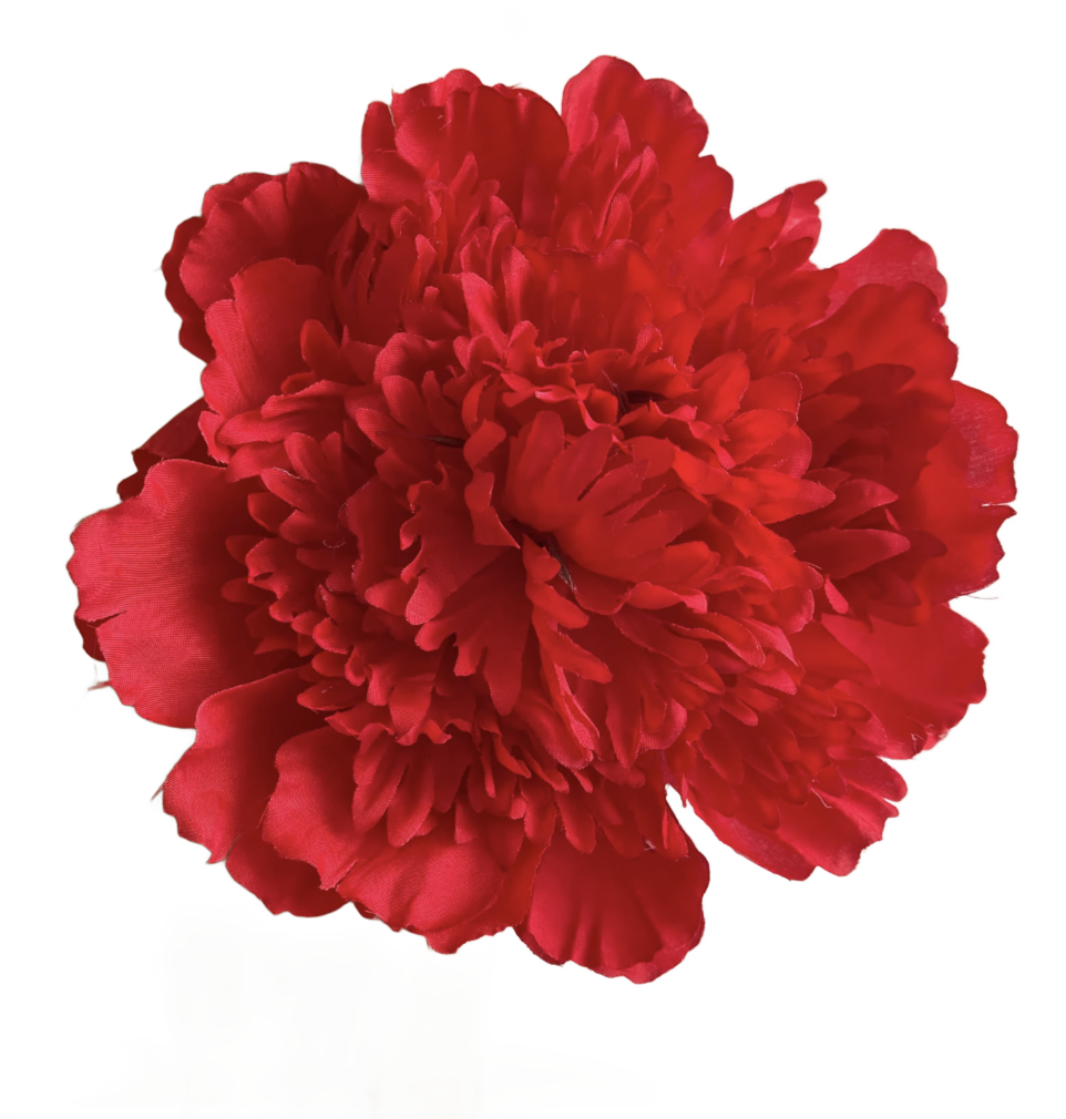 Red Floral Brooch
