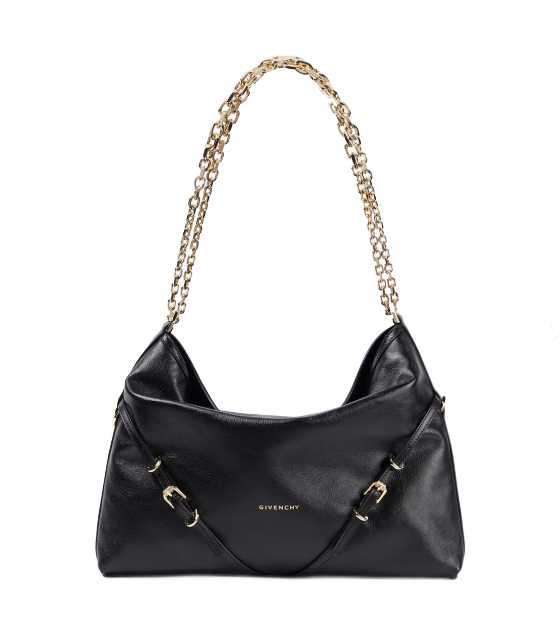 Voyou Chain Medium Leather Shoulder Bag