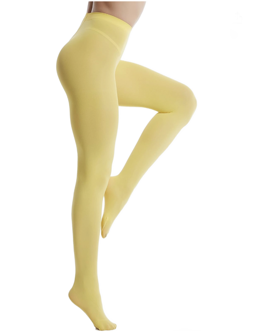 40 Den Silky Solid Tights Yellow