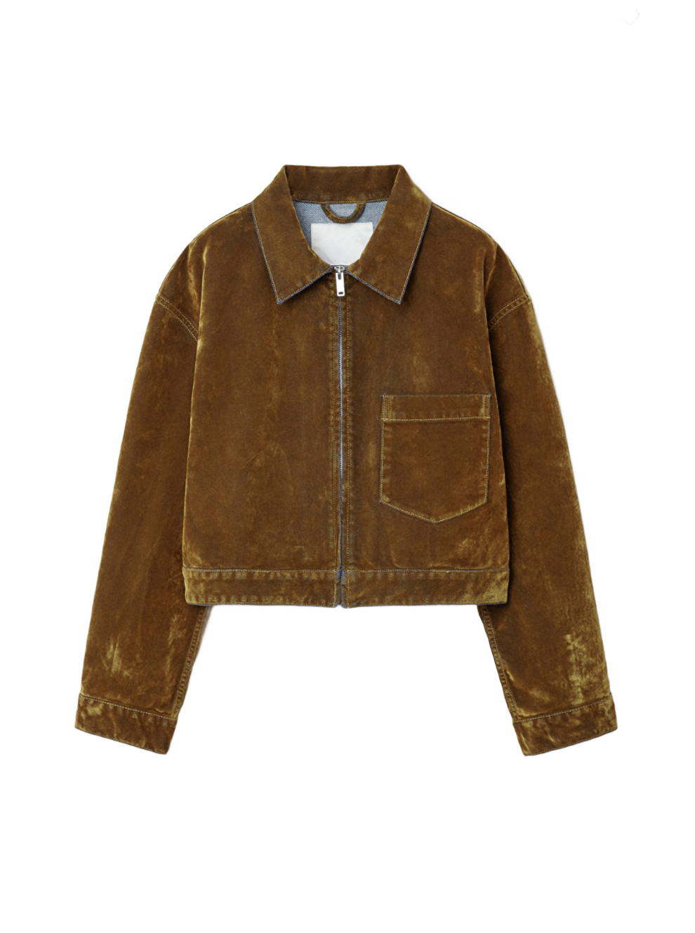 Oversized Flocked Denim Jacket