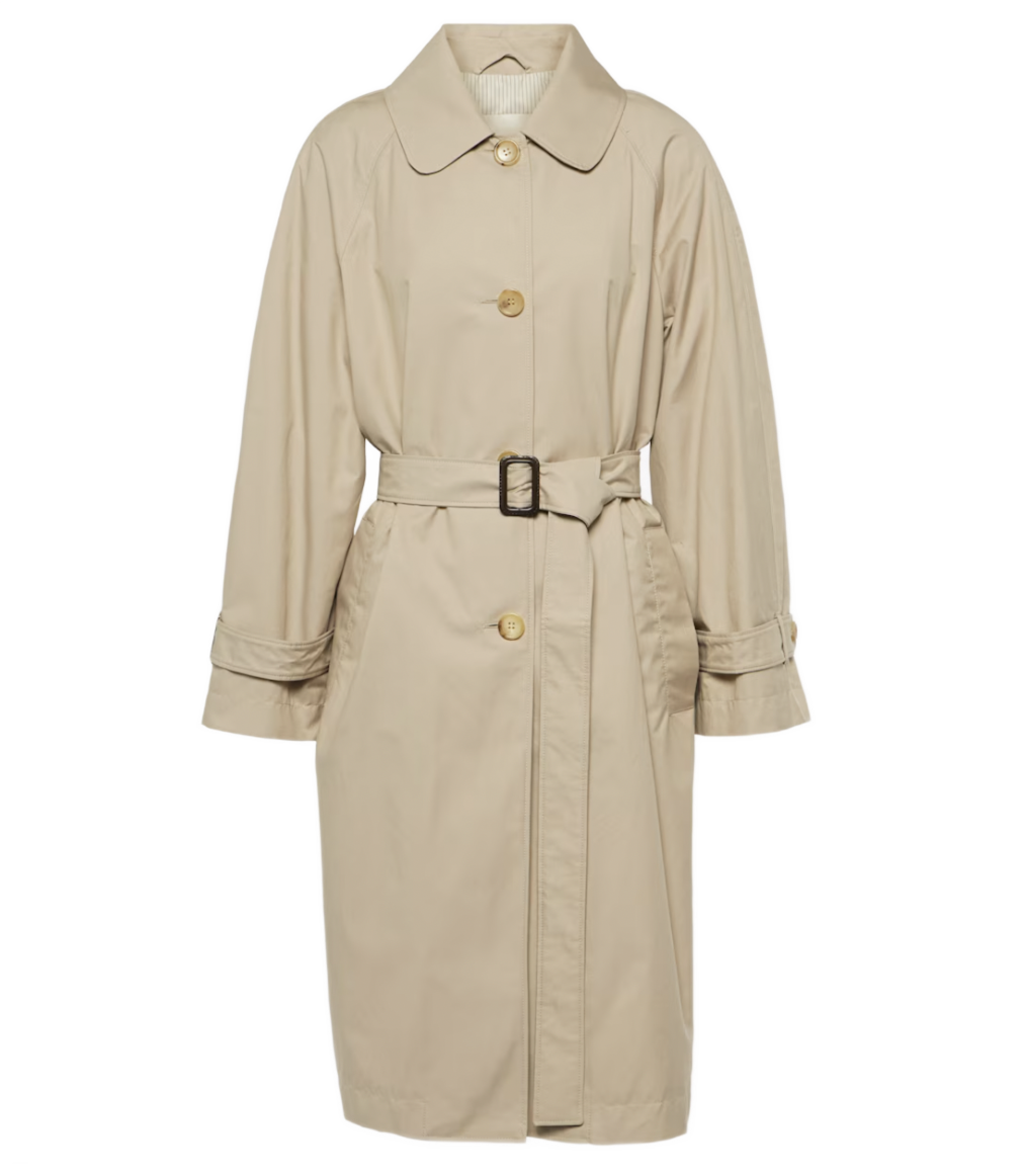 The Cube Cotton-blend Twill Trench Coat