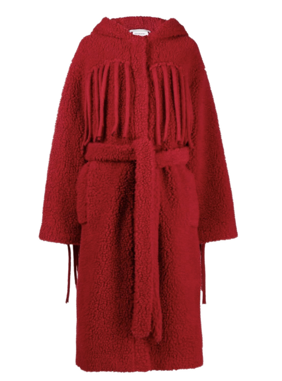 Fringed Belted Coat