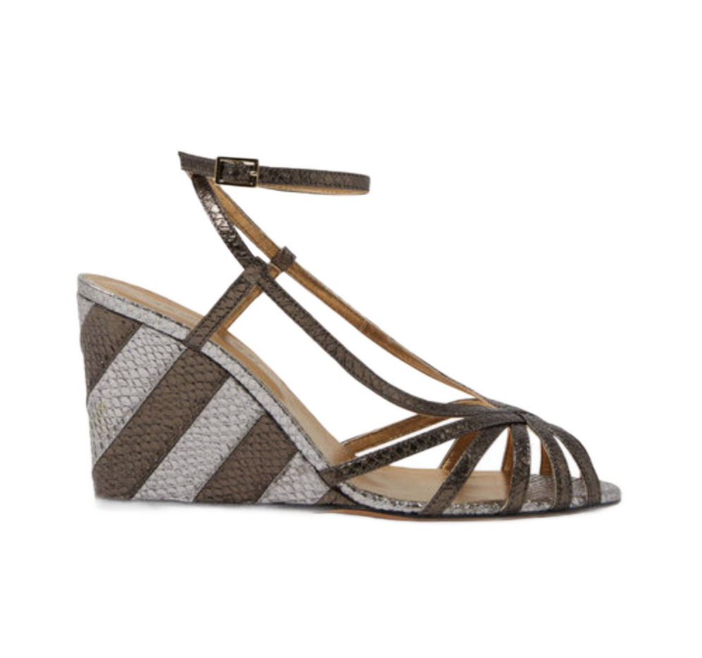 The Weekend Wedge Anthracite in Faux Python