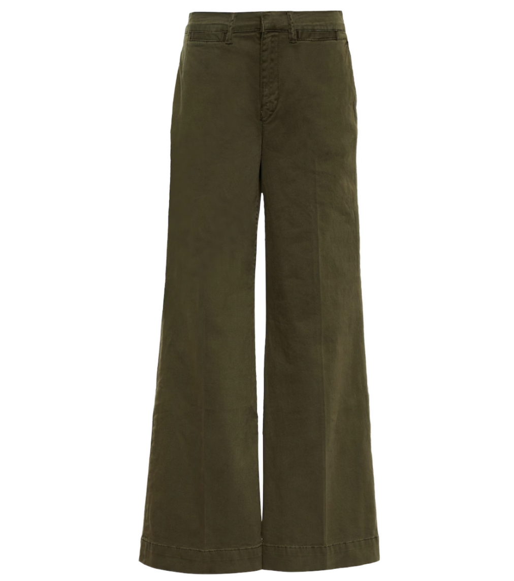 Le Tomboy Cotton Twill Wide-leg Pants