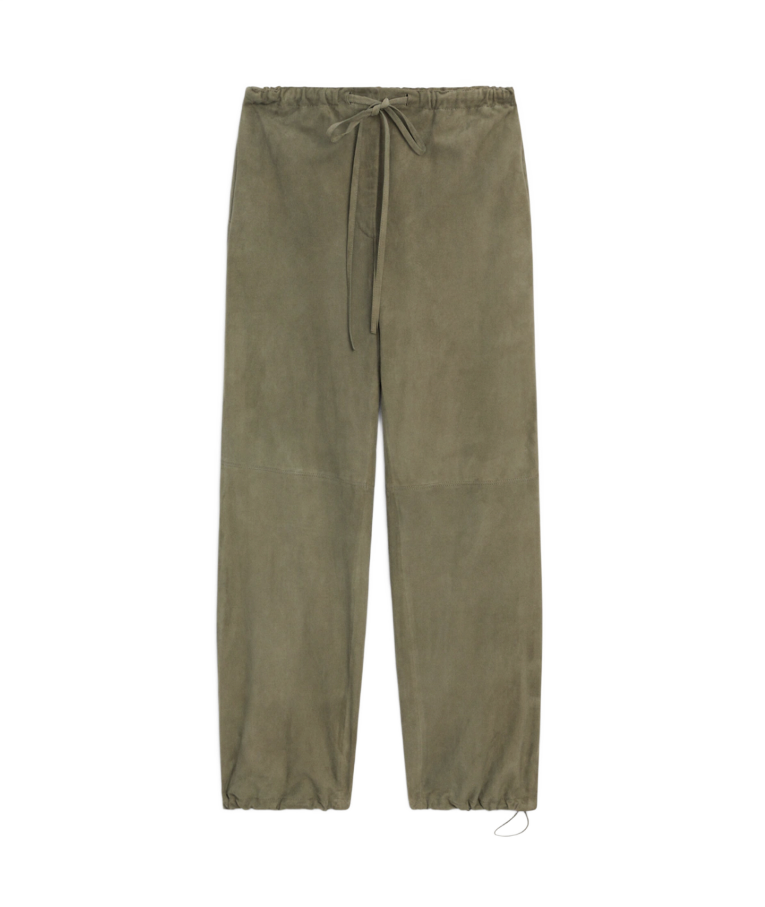 Suede Leather Jogger Trousers