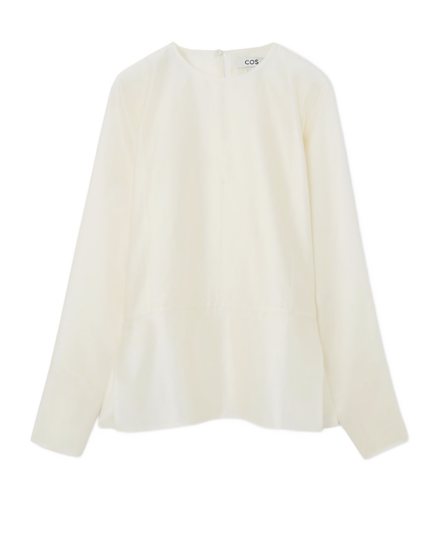 Silk Open Sleeve Blouse