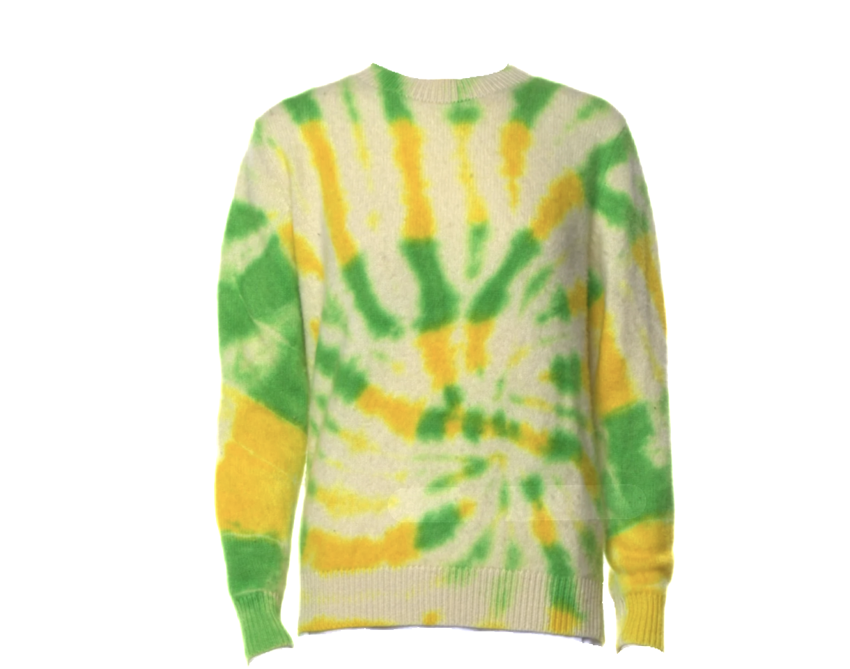 Cashmere Tie-Dye Print Sweater