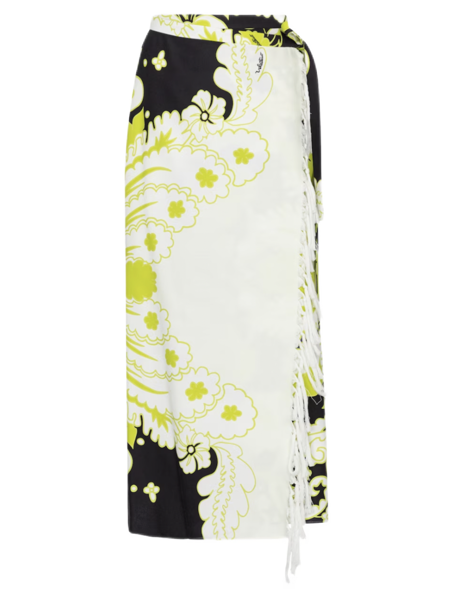 Floral Cotton Twill Sarong