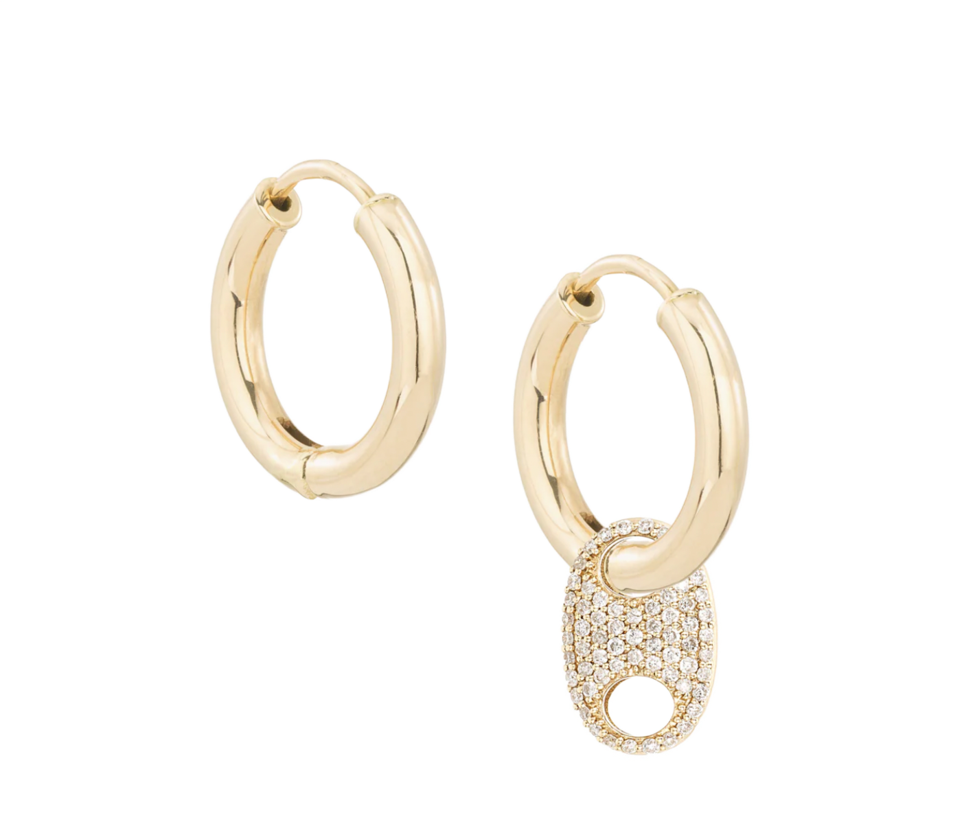 Pavé Mariner Tube Hoops