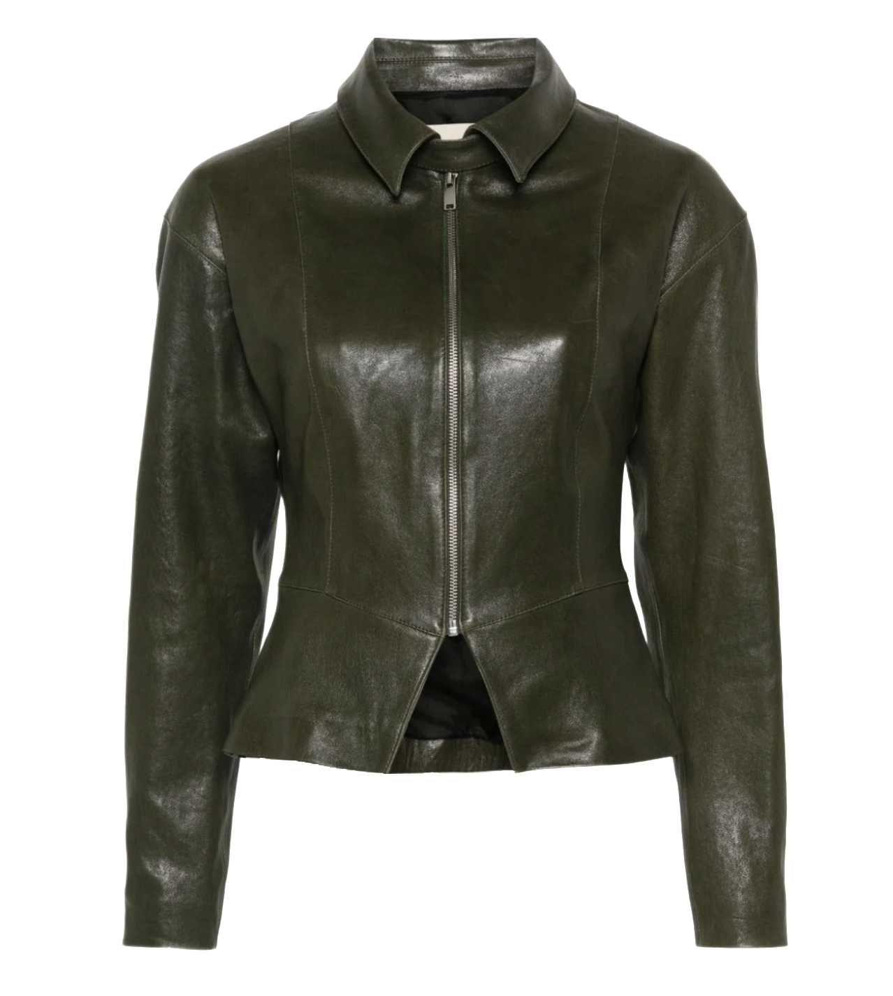 Green Fabia Leather Jacket