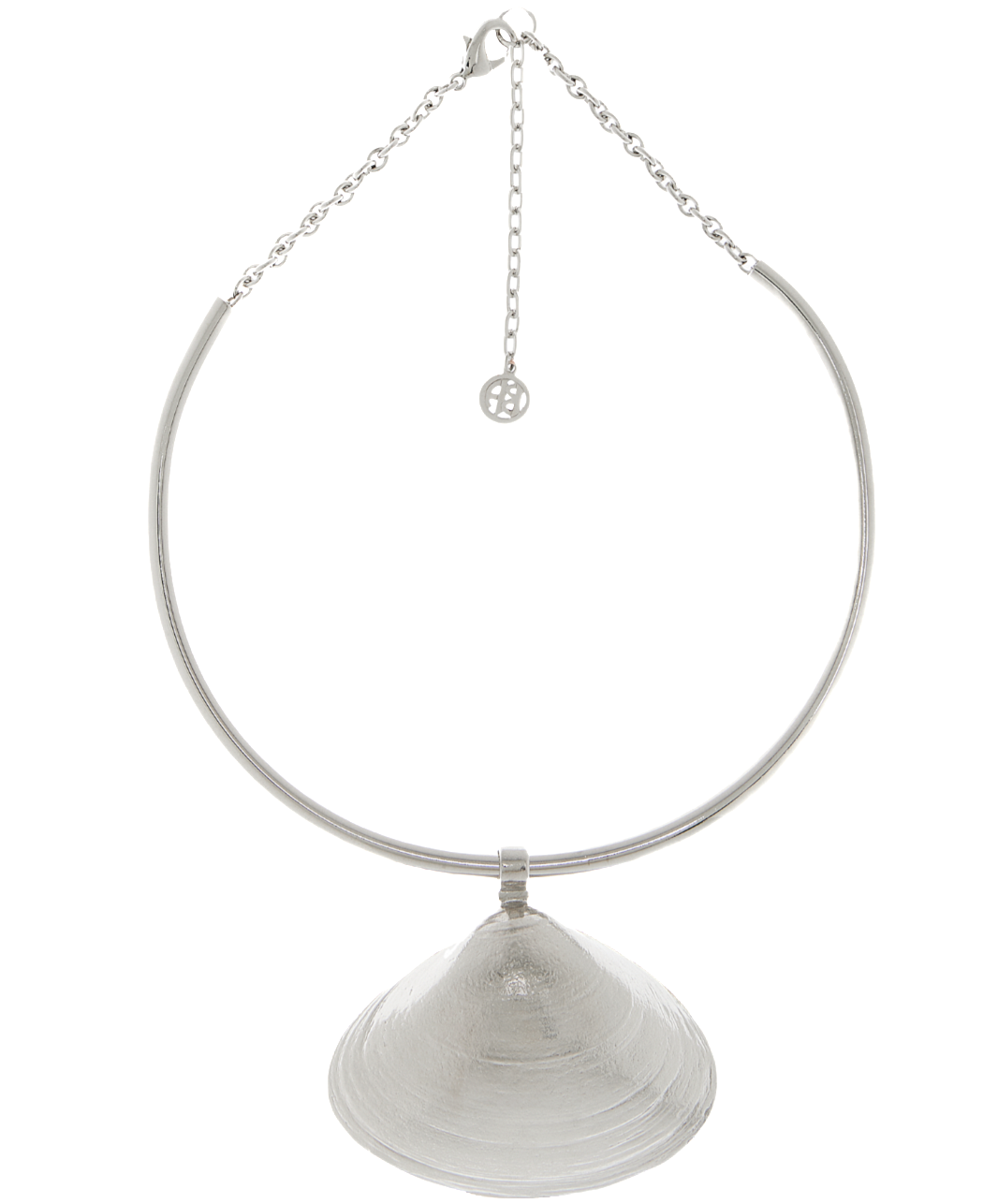 Exclusive Silver-Plated Shell Pendant Necklace