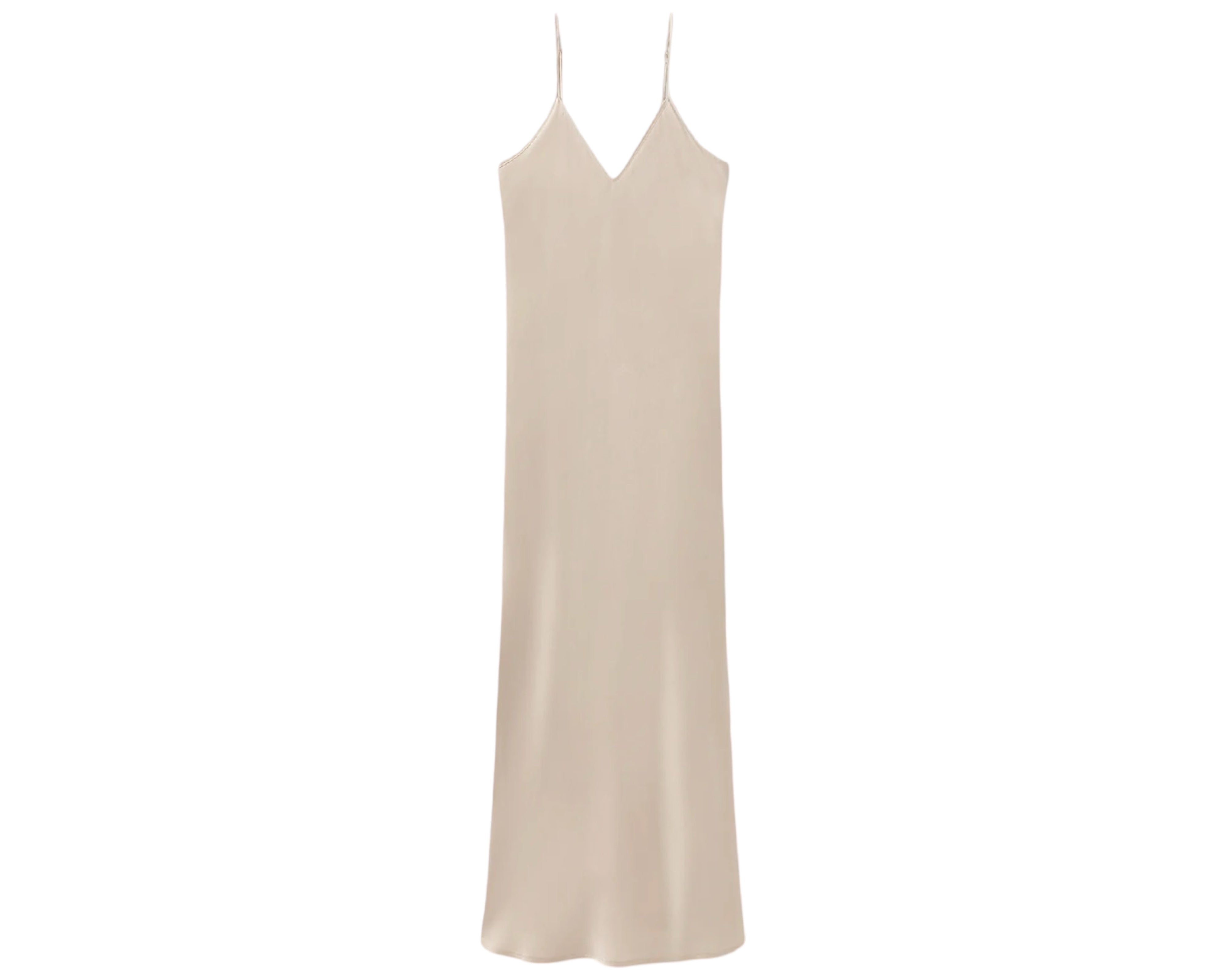 Beige 90's Slip Dress