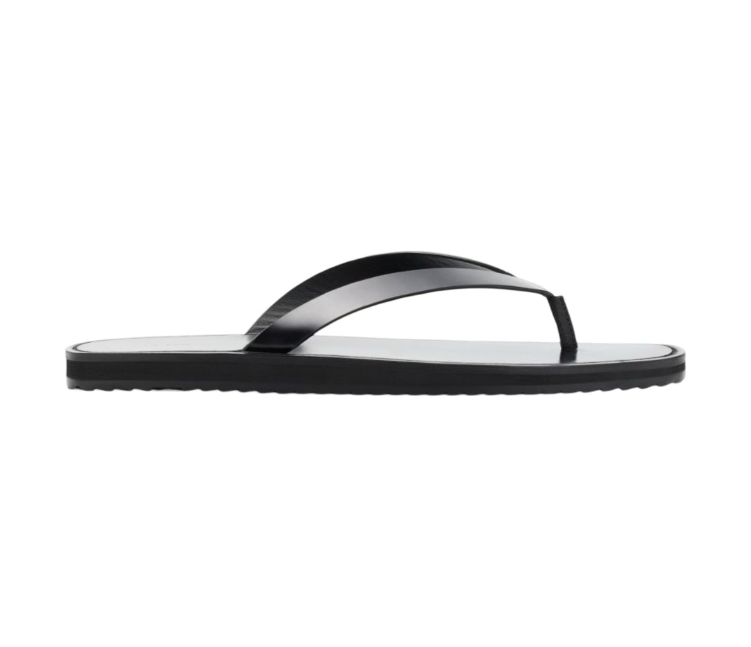 City Leather Flip-Flop Sandals