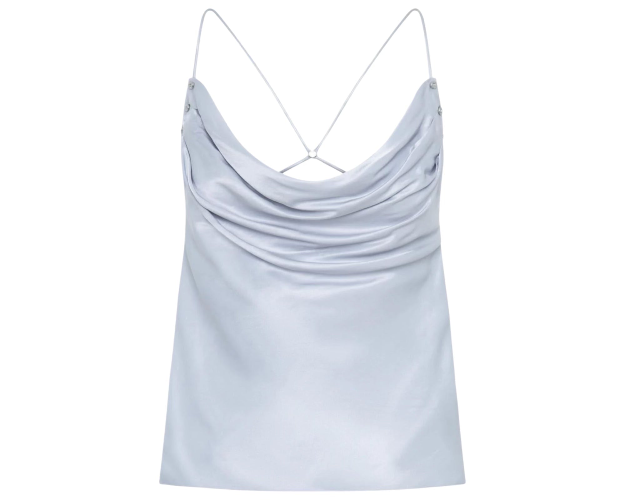 Blue Rivet Cowl Camisole