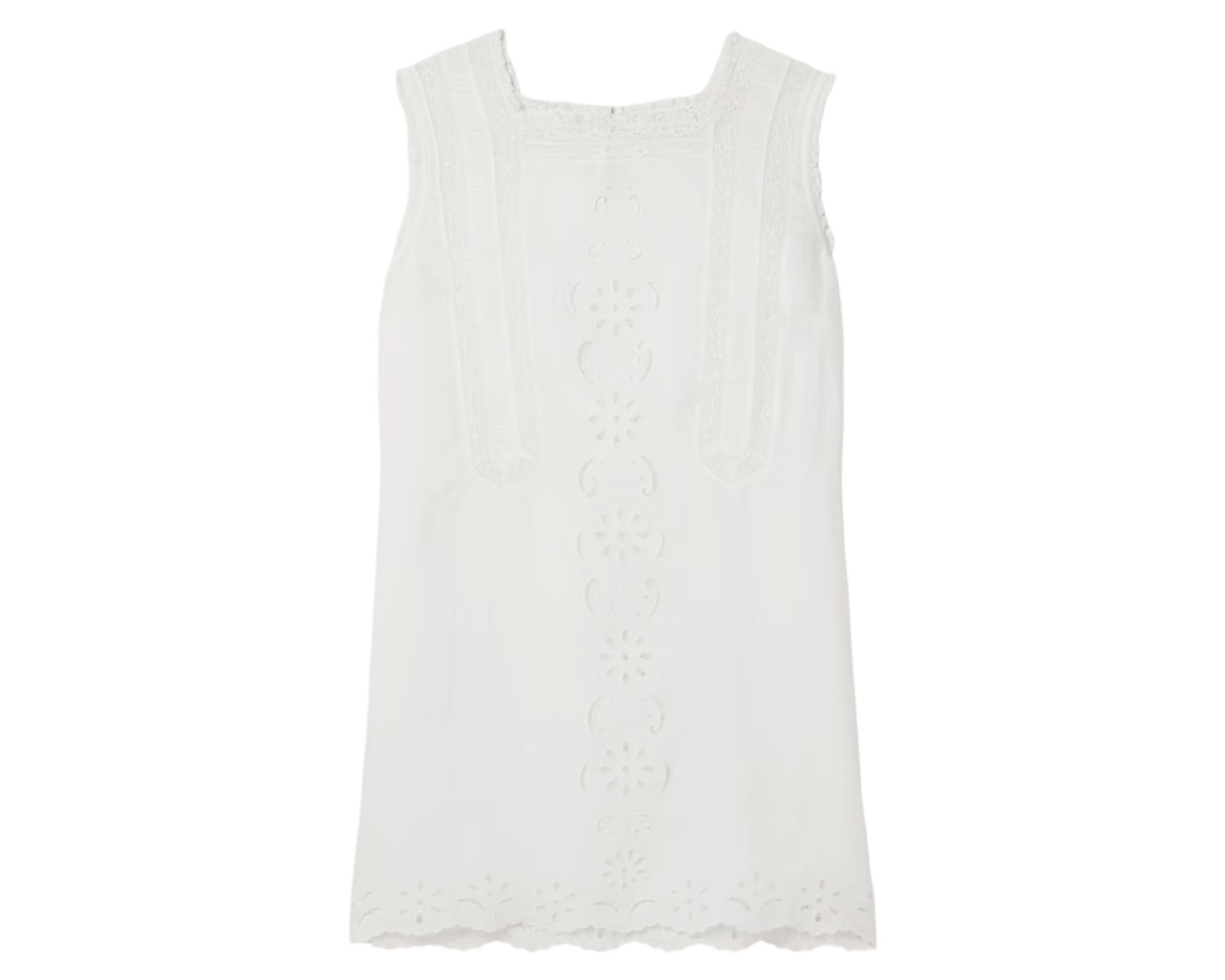 Lua Broderie Anglaise Ramie Mini Dress