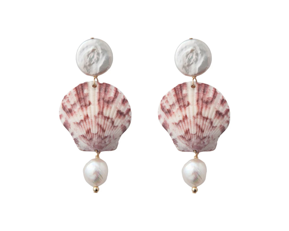 Ilha Pearl And Shell Earrings