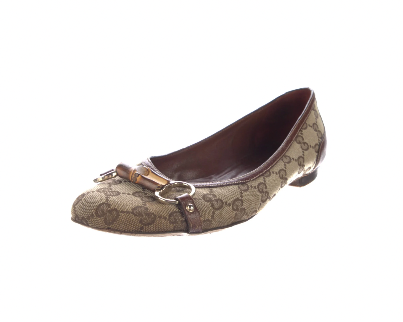 GG Canvas Canvas Ballet Flats