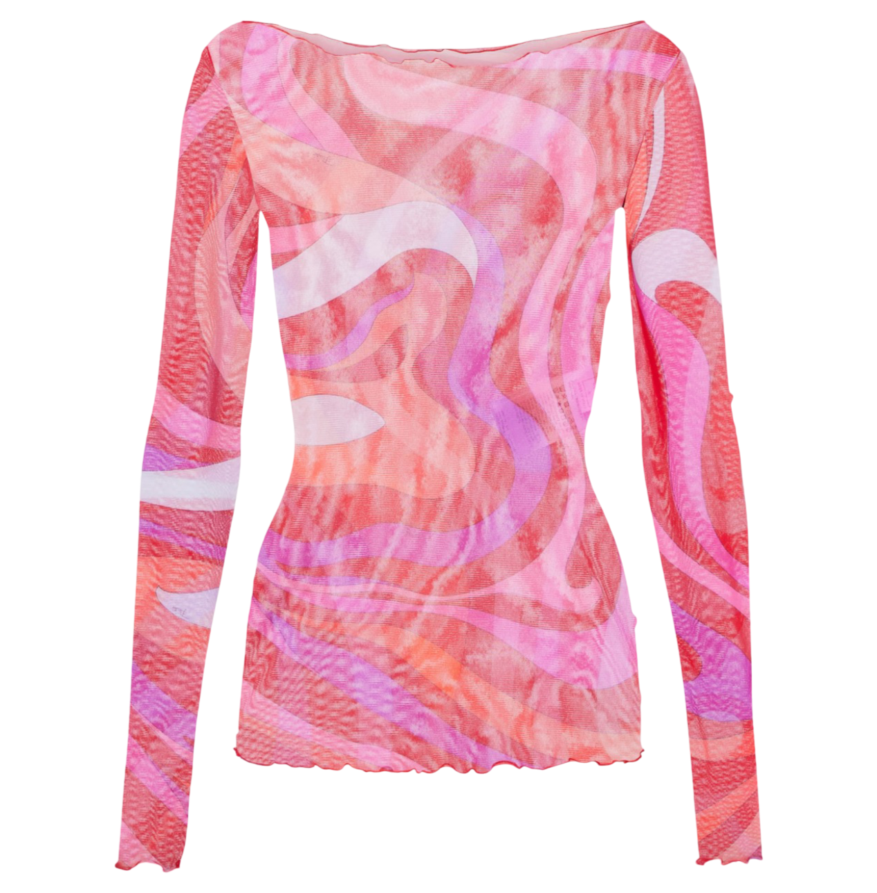 Marmo Semi-Sheer Tulle Top