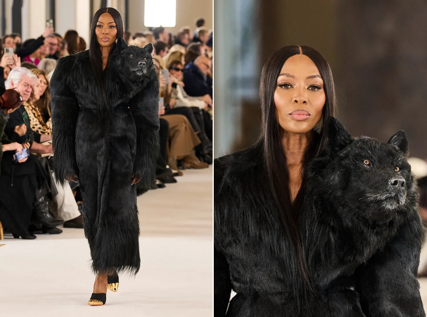 lion dress fashion show Fear Not: The Lion on Kylie Jenner's Schiaparelli Dress Is Fake