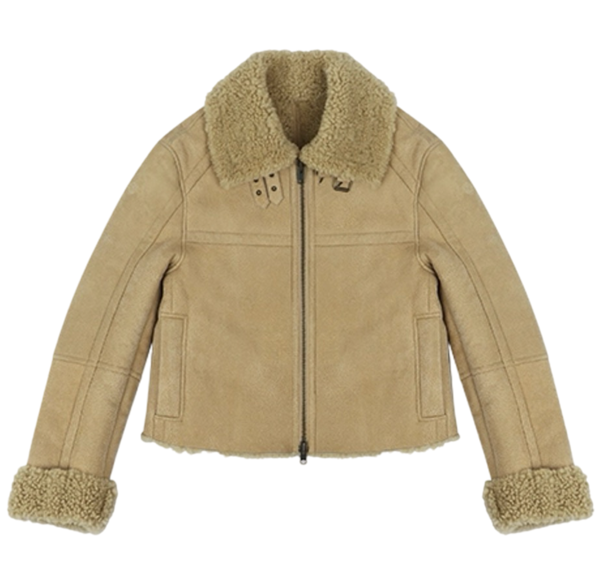 Tan 01 Shearling Jacket