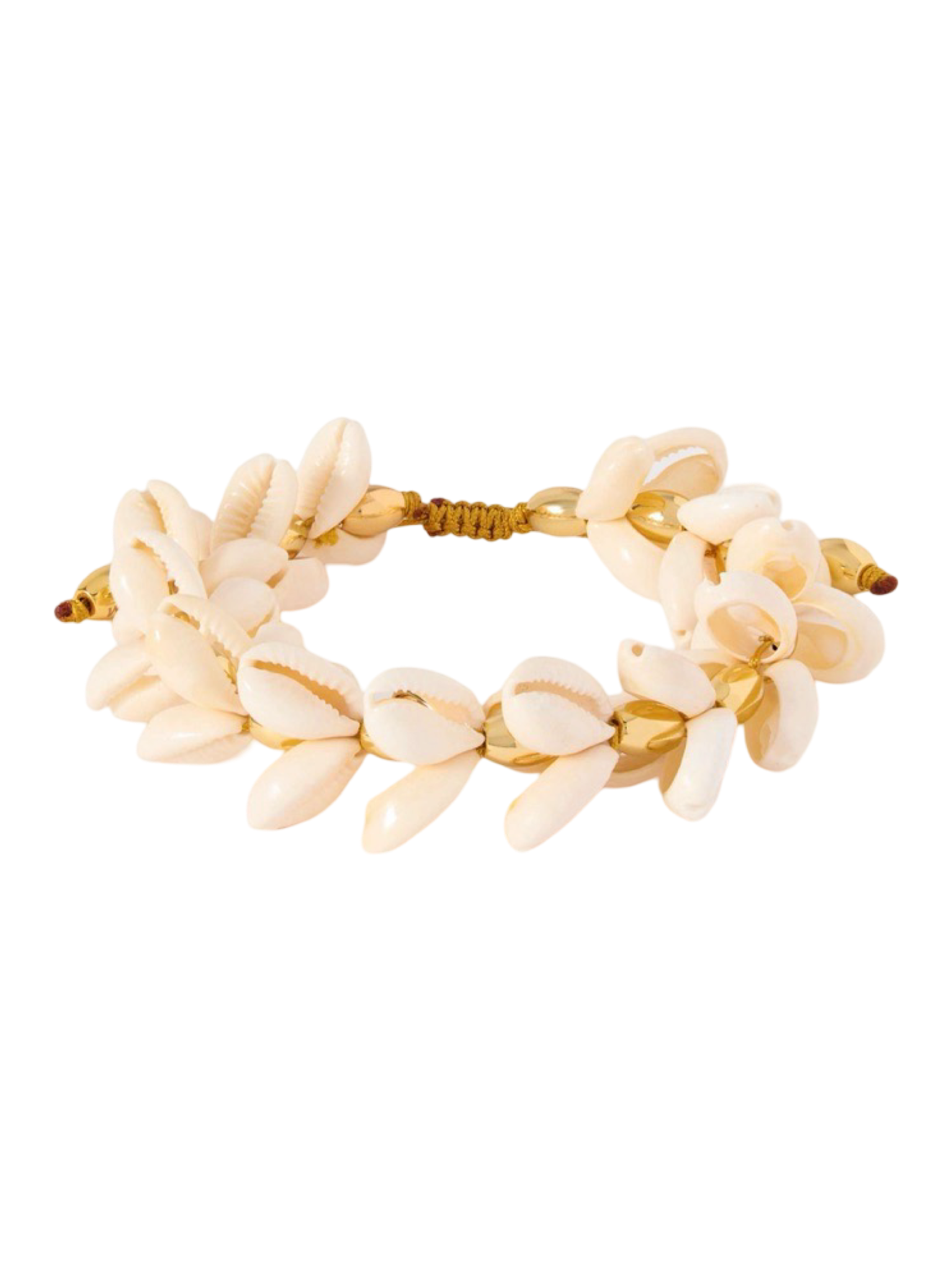 Concha Multi Natural Puka Gold-plated Shell Bracelet