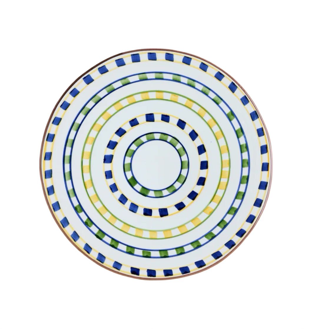 x Cafe Leandra Checkerboard Dinner Plate