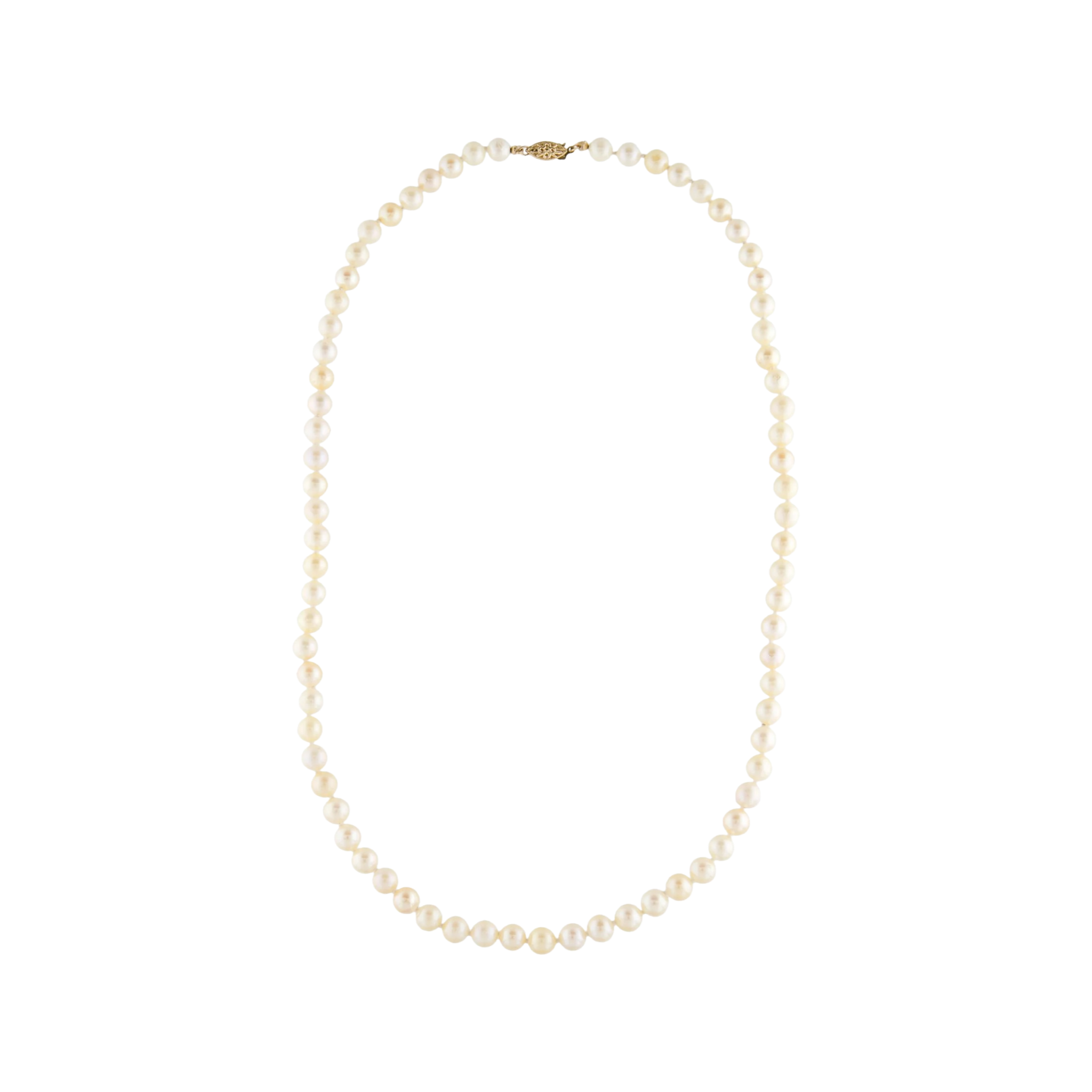 14k Pearl Bead Strand Necklace