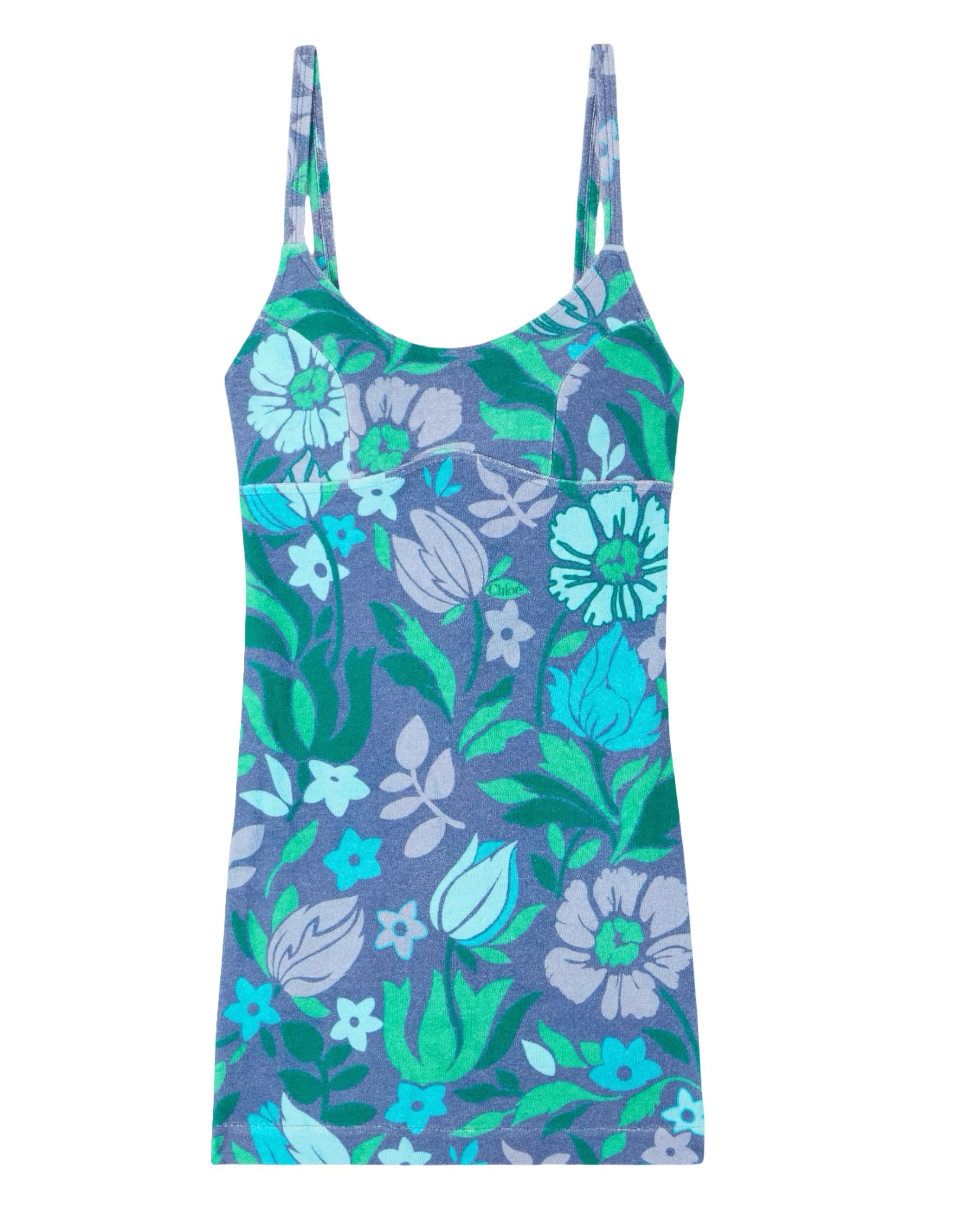 Printed Cotton-Jersey Mini Dress
