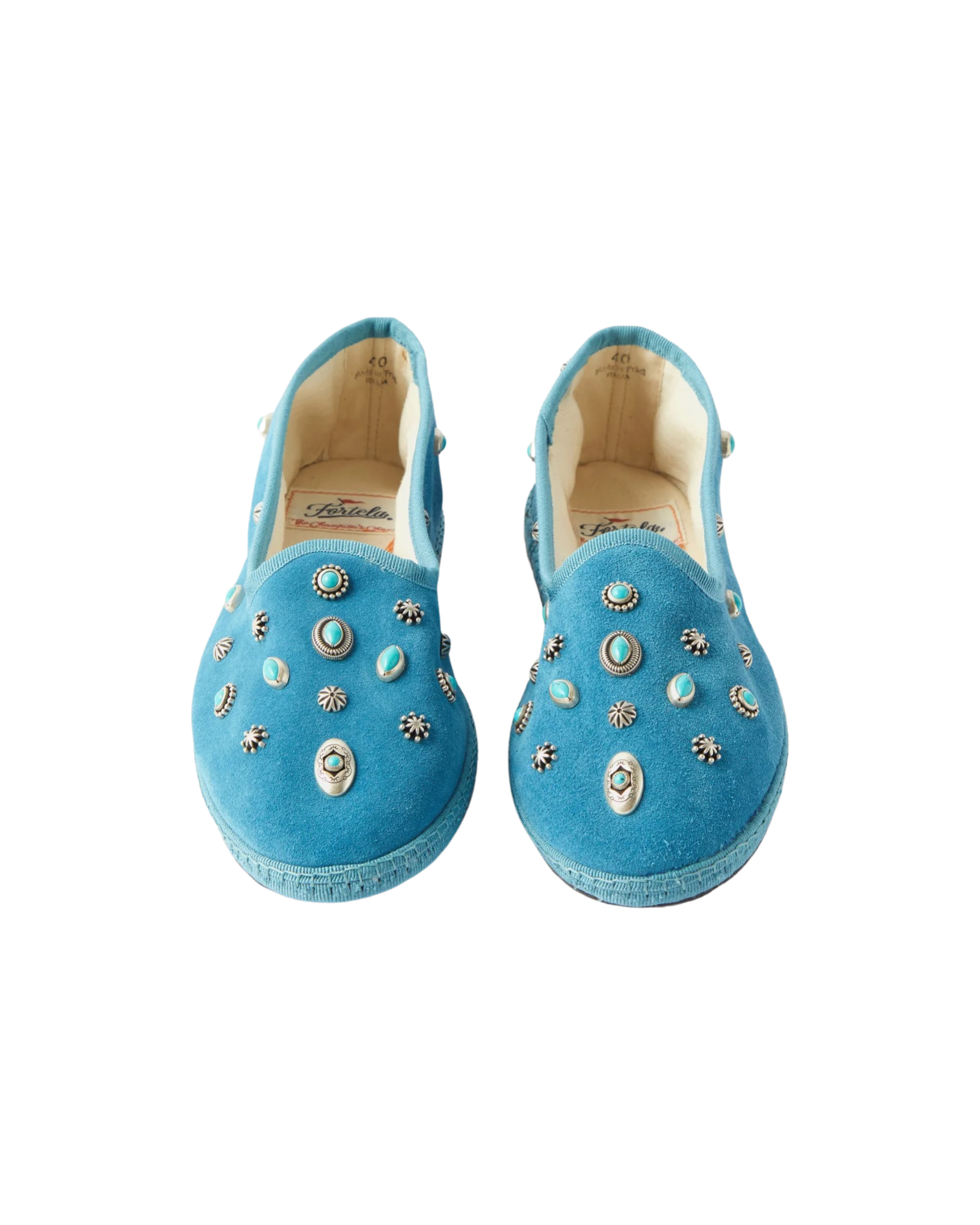 Frutate Embellished-suede Slippers