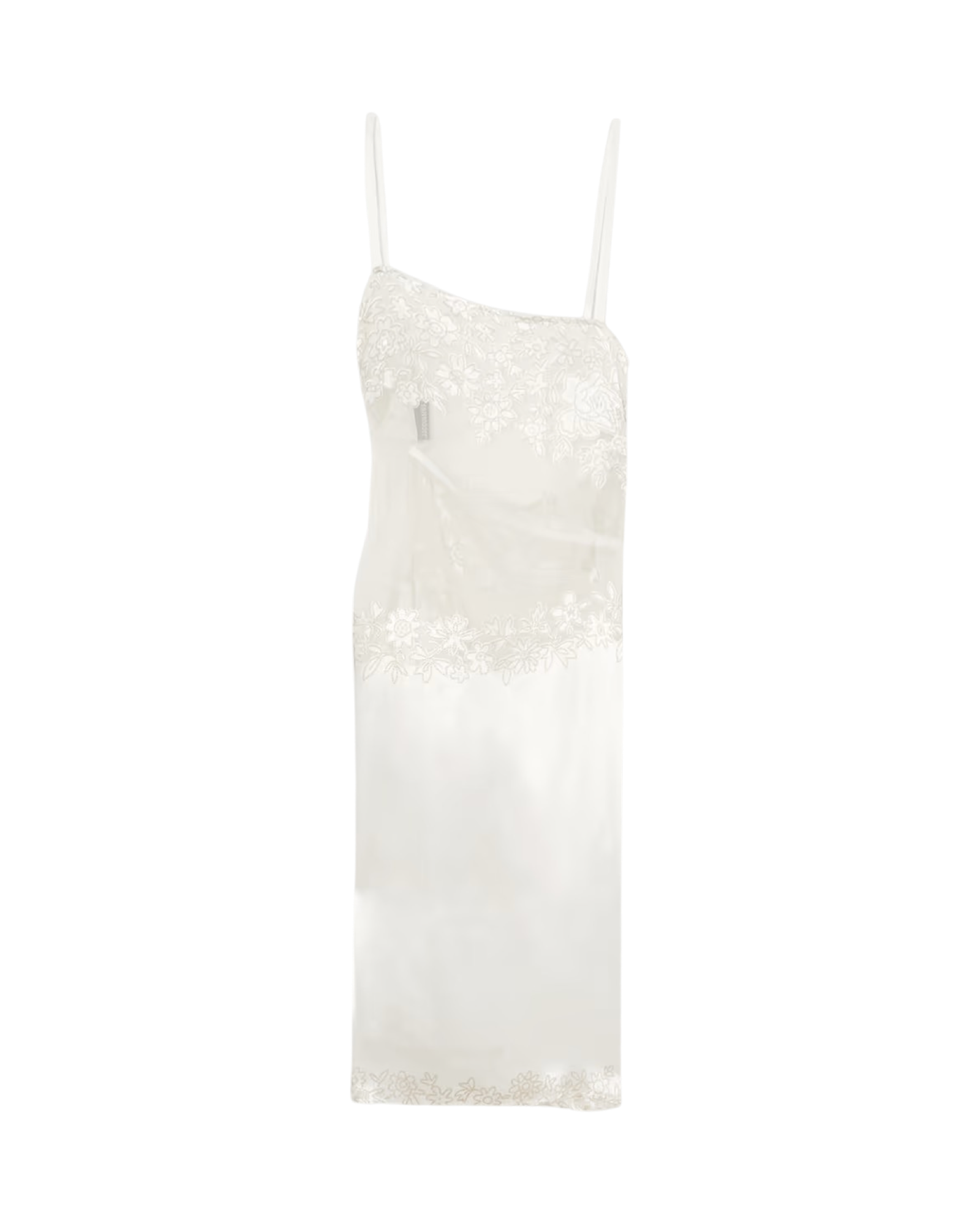 Embroidered Tulle and Satin-Jacquard Tank